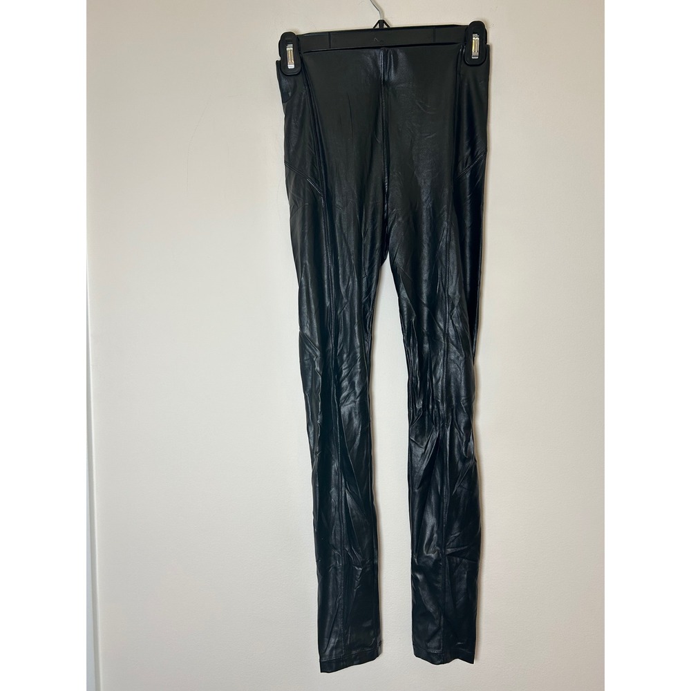 David Lerner New York‎ Faux Leather Leggings Pants Black Size XS